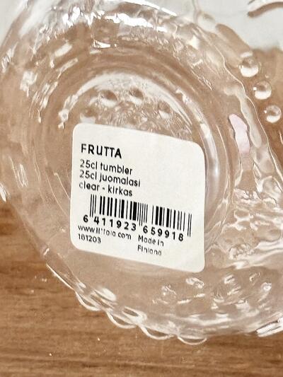 【美品】iittala　Frutta　フルッタ　タンブラー　クリア　250ml  ３　 画像6