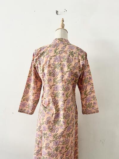 【美品】AINA 花柄 プリーツ ワンピース 画像7