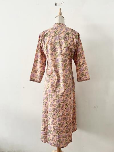 【美品】AINA 花柄 プリーツ ワンピース 画像8
