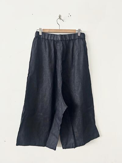 【美品】Gauze# コットンリネン ワイド サルエル パンツ 画像6