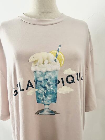GELATO PIQUE シロクマ ソーダ プリント Tシャツ 画像4