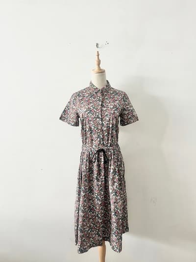 【美品】J.Sloane 花柄 ワンピース 画像1