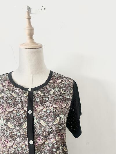 【美品】Cou Pole 鳥柄 カーディガン 画像3