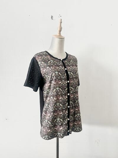 【美品】Cou Pole 鳥柄 カーディガン 画像4