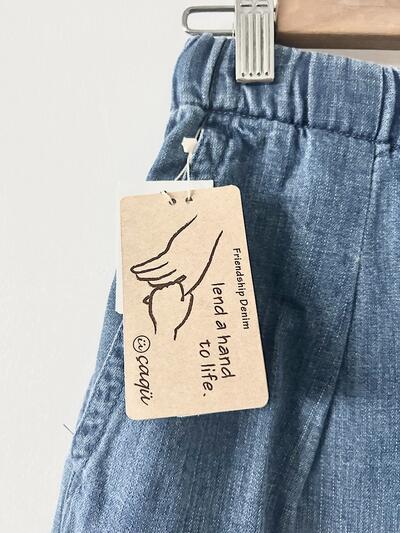 【未使用】caqu フレンドシップデニムパンツ　ブルー 画像3