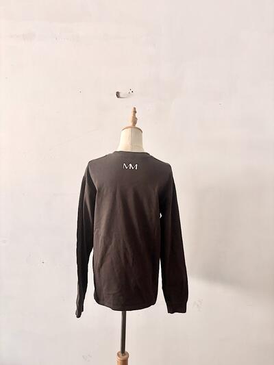 ユナイテッドアローズ 【GLR】MUSEUM ロゴ ロングTシャツ チャコール 画像5