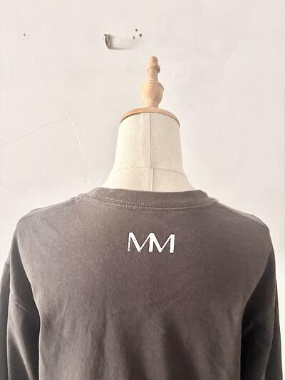 ユナイテッドアローズ 【GLR】MUSEUM ロゴ ロングTシャツ チャコール 画像6