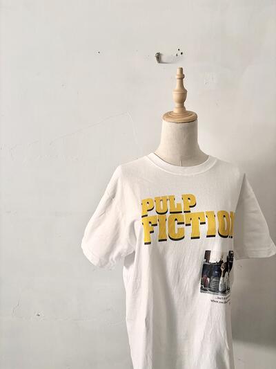 【美品】GOOD ROCK SPEEDパルプフィクション 映画Tシャツ フリーサイズ 白 画像2
