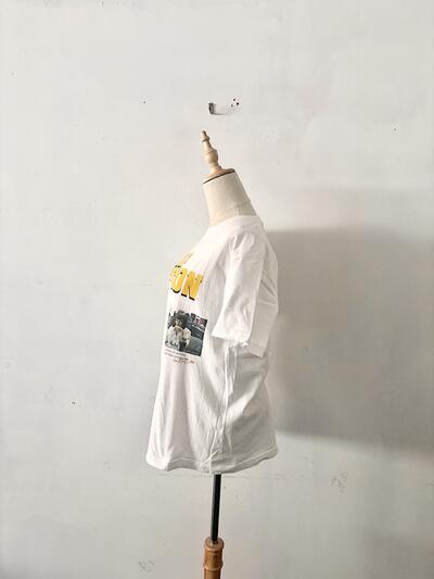 【美品】GOOD ROCK SPEEDパルプフィクション 映画Tシャツ フリーサイズ 白 画像4