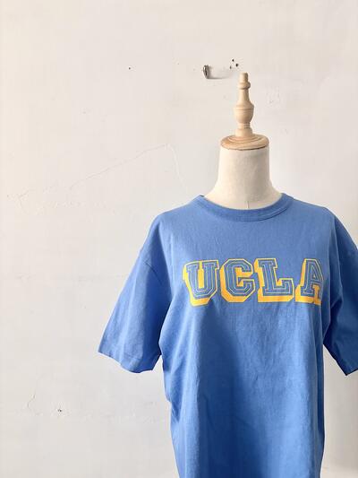 【美品】Champion チャンピオン T1011 UCLA Tシャツ Lサイズ USA製 水色 画像2