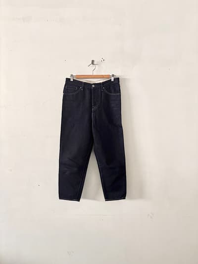 【美品】mina perhonen　always　テーパードデニム　コットンリネン　サイズ38   画像1