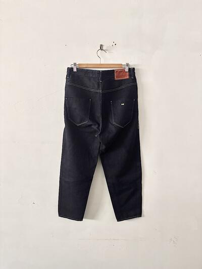 【美品】mina perhonen　always　テーパードデニム　コットンリネン　サイズ38   画像4