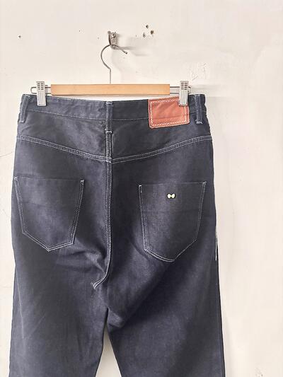【美品】mina perhonen　always　テーパードデニム　コットンリネン　サイズ38   画像5