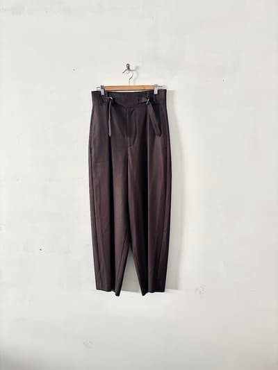 【美品】CURRENTAGE　ウール混　パンツ　茶系　サイズ2 画像1