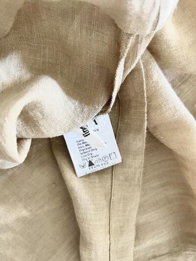 【美品】evam eva リネンフレンチスリーブプルオーバー 画像7