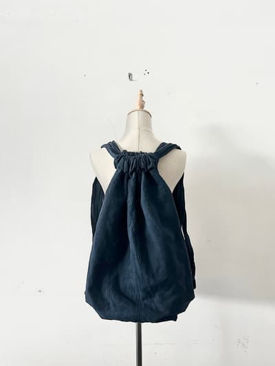 ヂェン先生の日常着 リュック ネイビー 画像1