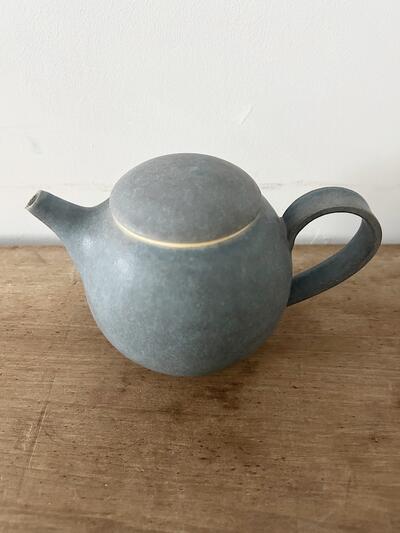 【美品】 福岡彩子 ポット ブルー 急須 食器  画像2