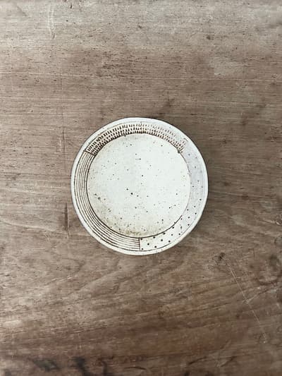 【美品】金成潤子 さん　14cm プレート　丸皿　作家のうつわ 画像1