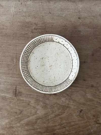 【美品】金成潤子 さん　14cm プレート　丸皿　作家のうつわ 画像8