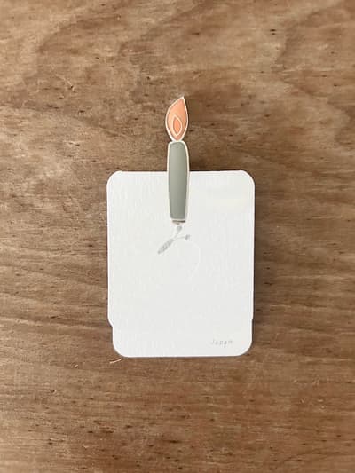 【未使用】mina perhonen　candle　ブローチ　2 画像1