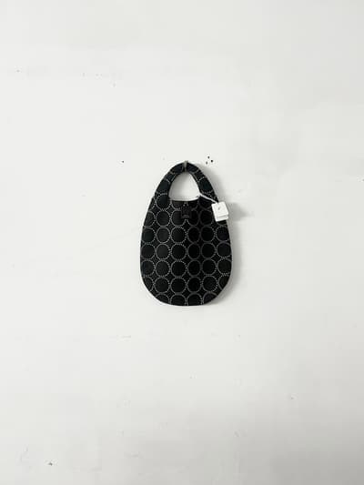 【美品】mina perhonen　tambourine　エッグバッグ　毛　ウール　dark green  ua9766 画像1