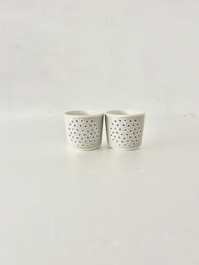 【未使用】マリメッコ プケッティ ラテマグ 2個セット グレーベージュ marimekko 画像1