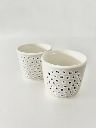 【未使用】マリメッコ プケッティ ラテマグ 2個セット グレーベージュ marimekko 画像2
