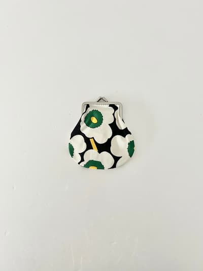 【未使用】marimekko ウニッコ ピエニ クッカロ がま口ポーチ 画像1