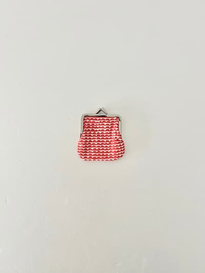 【未使用】marimekko パパヨ がま口ポーチ 画像1