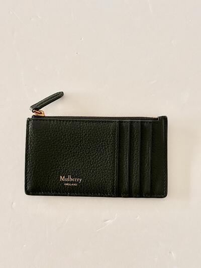 【未使用・箱付】Mulberry マルベリー フラグメントケース コイン＆カードケース 牛革 ブラック 画像2