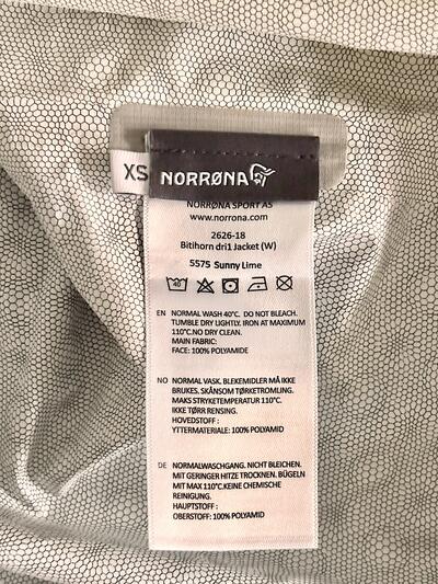 【美品】ノローナ ビティホーン dri1 ジャケット レディースXS イエロー 画像8
