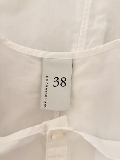 【美品】NO CONTROL AIR ノーコントロールエアー ノーカラーシャツ 白 38 画像6