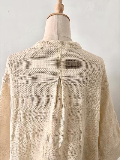 BEAUTY&YOUTH ユナイテッドアローズ メッシュニット プルオーバー アイボリー 画像6