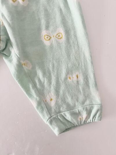 【kids】mina perhonen  hanahane パンツ  ミントグリーン 画像3