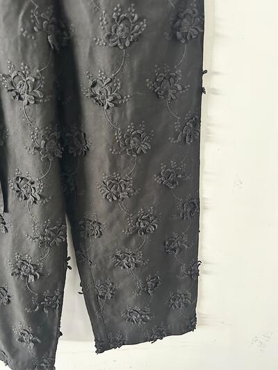 【美品】Crinkle コットンイージー刺繍パンツ 画像6