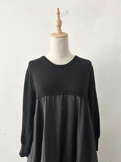 【美品】Mao made 異素材切替ワンピース　フリーサイズ 画像2