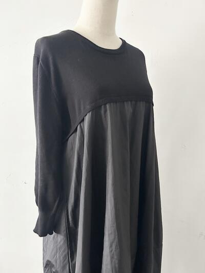 【美品】Mao made 異素材切替ワンピース　フリーサイズ 画像4