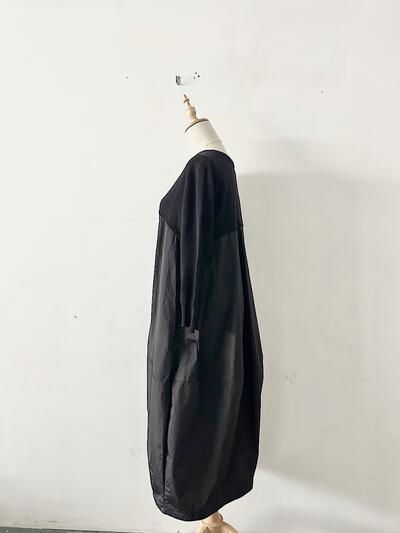 【美品】Mao made 異素材切替ワンピース　フリーサイズ 画像5