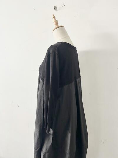 【美品】Mao made 異素材切替ワンピース　フリーサイズ 画像6