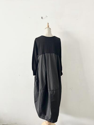 【美品】Mao made 異素材切替ワンピース　フリーサイズ 画像7
