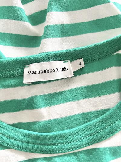 【美品】marimekko Kioski ボーダーTシャツ サイズXS 画像7