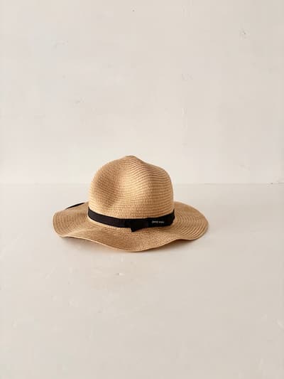 【美品】petit main ハット リボン サイズ54 画像1