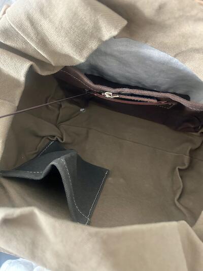 【美品】ebagos.　カゴバッグ　籐　キャンバス　ベージュ　リネン 画像10