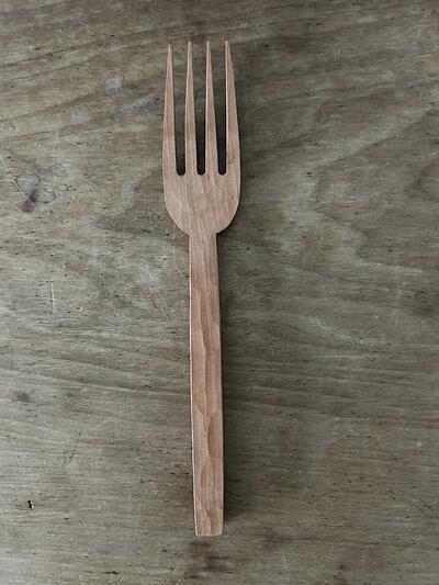 【未使用】木工作家　渡邊浩幸　パスタフォーク　② 画像2