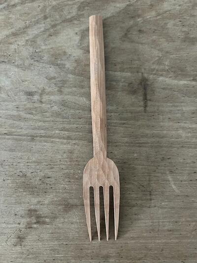 【未使用】木工作家　渡邊浩幸　パスタフォーク　② 画像7
