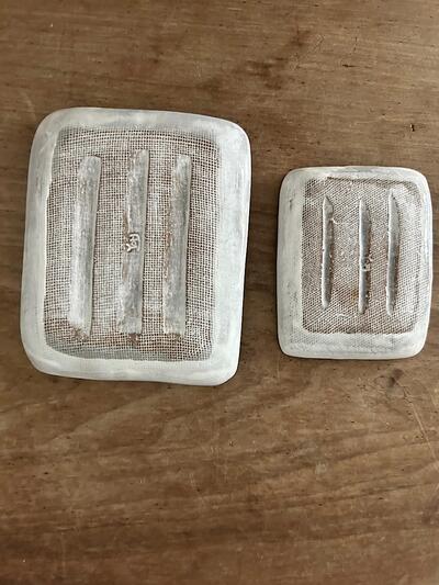 【美品】原依子 さん　小皿　中皿　2枚セット　花小紋　清水焼き　長方皿　入手困難 画像9