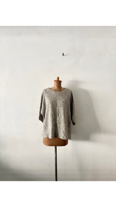 mina perhonen　mould　アルパカ混　ニット　グレー　サイズ38   画像1