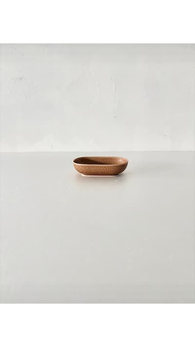 【美品】 イイホシユミコ　ReIRABO　 オーバルプレート Sサイズ　ブルー　warm soil brown　　 画像1