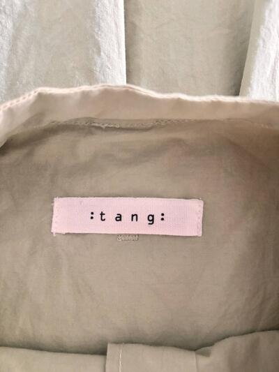 tang タング バンドカラー コットンシャツ モスグリーン サイズ38 画像6