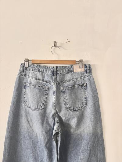 ZARA ザラ ワイドデニムパンツ ライトブルー EUR 40 USA 8 コットン100% 画像5